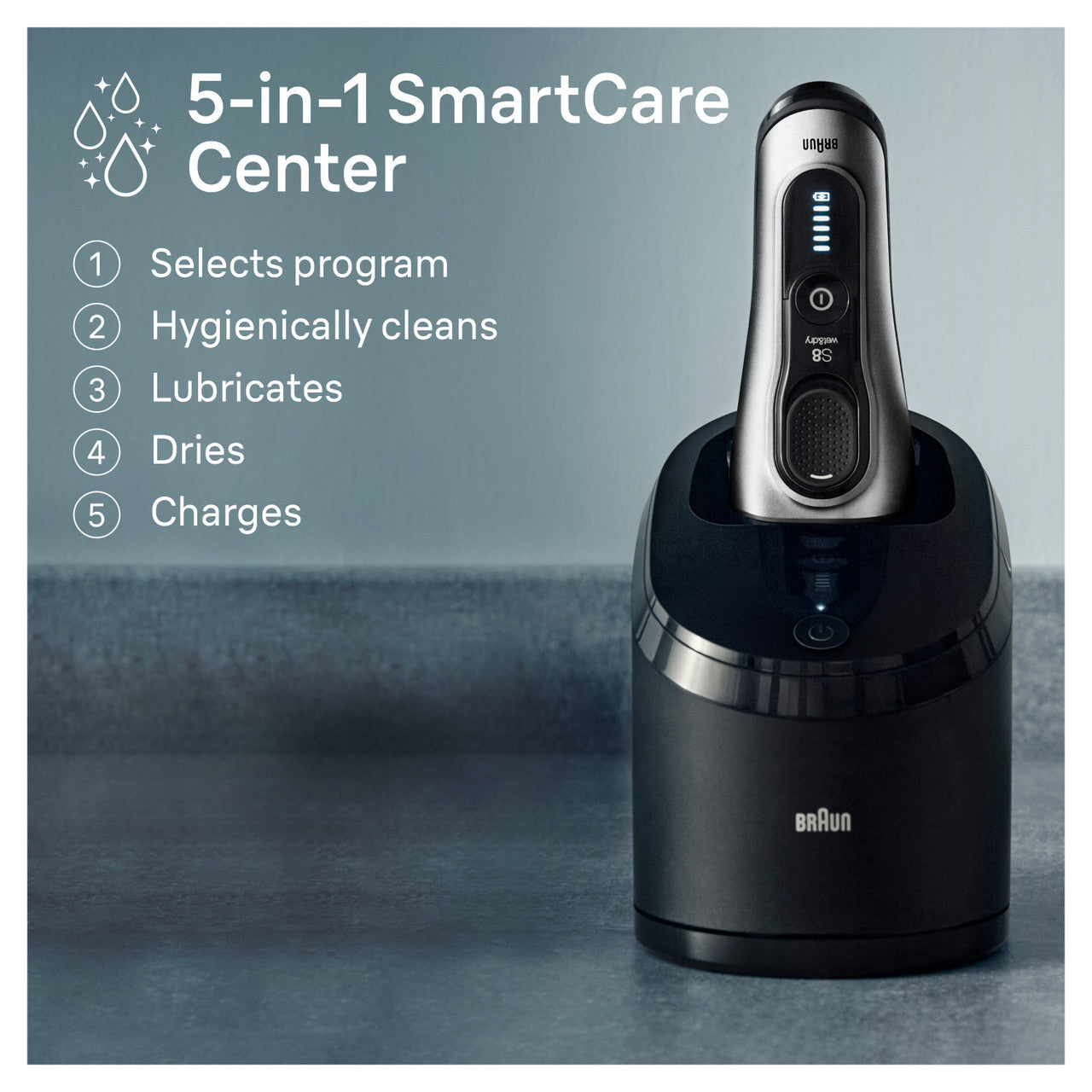 Series 8 Electric Shaver with 5-in-1 SmartCare Center 8567cc