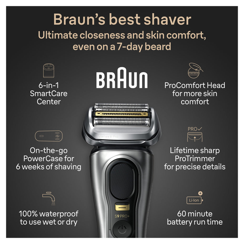 Series 9 PRO+ Electric Shaver with PowerCase 6-in-1 SmartCare Center ProComfort Head 9599cc