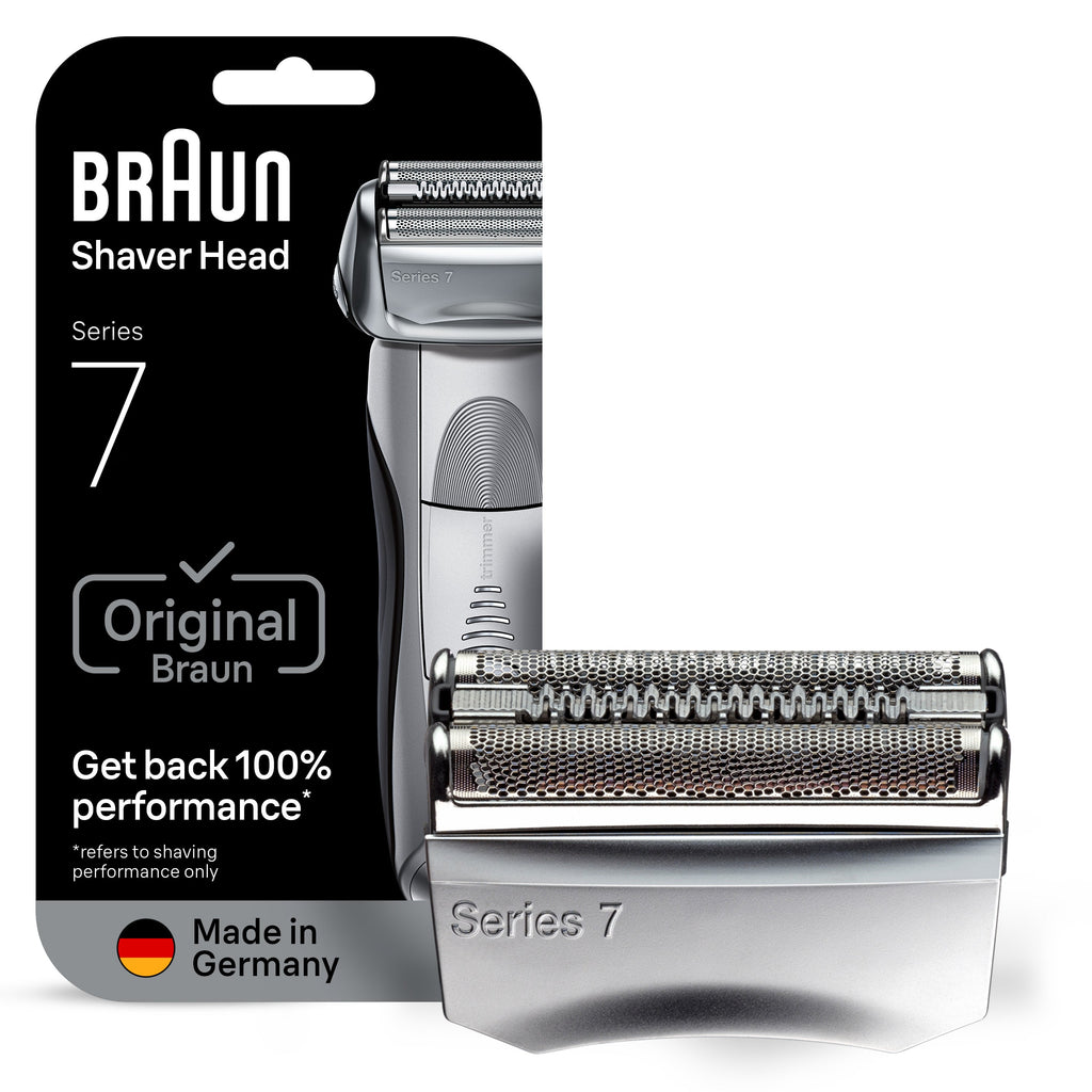 Braun Electric Shaver Head Replacement Part 70s Silver Compatible with Legacy Series 7 Electric Razors for Men