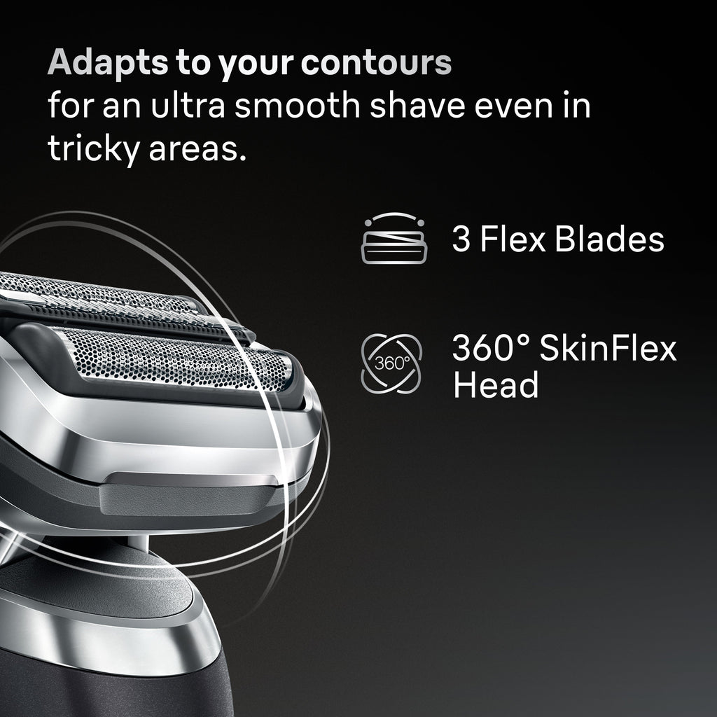 Braun Electric Shaver Head Replacement Part 74s Silver Compatible with Series 7 Electric Razors for Men
