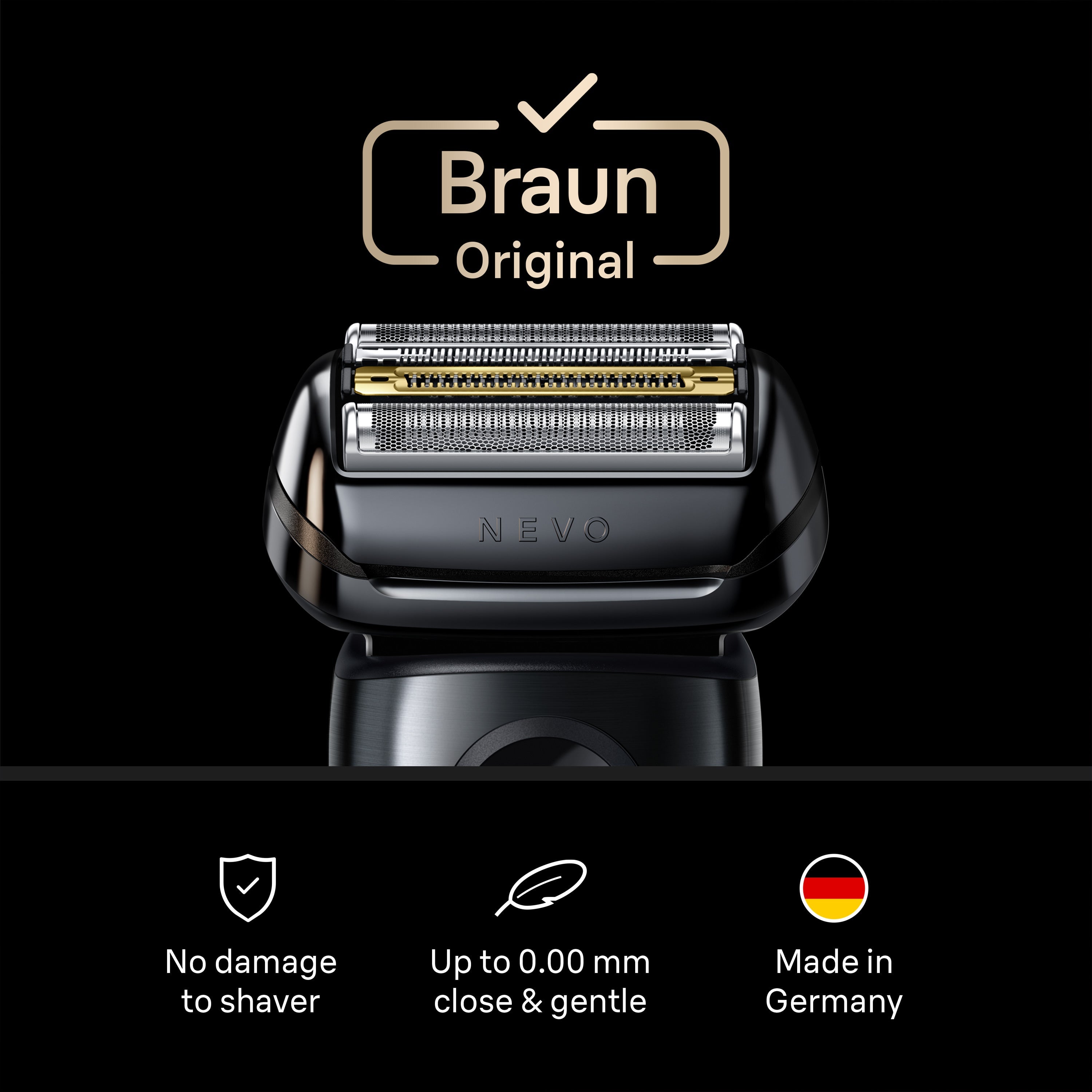 Braun NEVO Shaver Head ORIGINAL Replacement